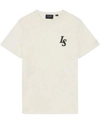 Lyle & Scott - Club Emblem Chalk T-Shirt - Lyst