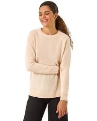 Roman - Plain Soft Crew Neck Jumper - Lyst