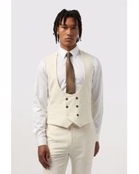 Antique Rogue - Single Breasted Five Button Scoop Neck Slim Fit Suit Waistcoat - Lyst