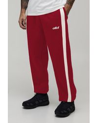 BoohooMAN - Baggy Fit Panelled Bungee Hem Jogger - Lyst