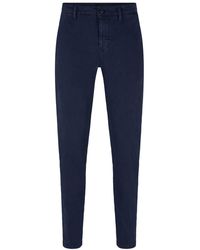 BOSS - Schino Taber-1 Broek In Donkerblauw - Lyst