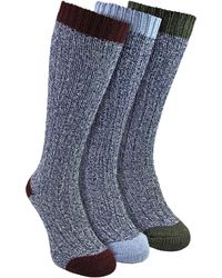 Sock Snob - 3 Pairs Extra Long Warm Wool Ladies Socks - Lyst