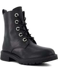 Dune - Ladies Diamante-Trim Casual Lace-Up Boots Precious - Lyst