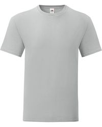 Fruit Of The Loom - Iconic T-Shirt (Pack Of 5) (Zinc) - Lyst