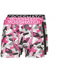 Crosshatch - 3 Pack Of Crystaline Boxers - Lyst