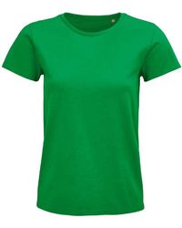 Sol's - Ladies Pioneer Organic T-Shirt (Kelly) Cotton - Lyst