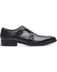 Base London - Cleric Monk Shoes Leather - Lyst