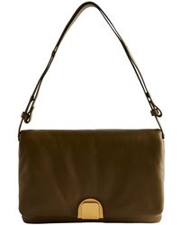 Ted Baker - Samilli Lock Detail Soft Quilted Khaki Bag - Lyst