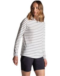 Craghoppers - Ladies Akona Striped Nosilife Long-Sleeved T-Shirt (Sail/ - Lyst