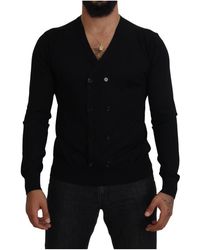 Dolce & Gabbana - Cashmere Button Down Cardigan Sweater Material_Cashmere - Lyst