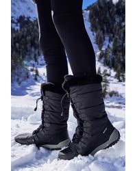 Mountain Warehouse - 'Snowflake' Long Snow Boots Faux Fur Waterproof Breathable Winter Shoes Textile - Lyst
