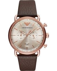 Emporio Armani - Aviator Watch Ar11106 - Lyst