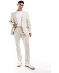 ASOS - Slim Wool Blend Suit Trousers - Lyst