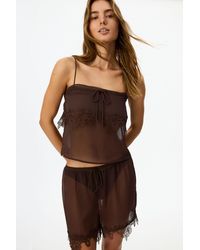 Penti - Jasmin Chiffon Lace Shorts Pajama Set - Lyst
