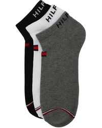 Tommy Hilfiger - Ankle Socks 3 Pack Flag Embroidery Stretchy Trainer - Lyst