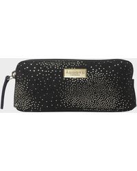 Assots London - 'Emily' Small & Sparkle Leather Makeup Bag - Lyst