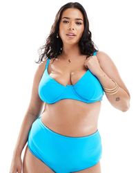 ASOS - Curve Mix And Match Step Front Underwired Bikini Top - Lyst