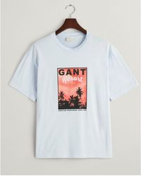 GANT - Washed Graphic Short Sleeve T-Shirt - Lyst