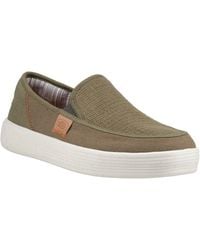 HEYDUDE - Sunapee Coastline Cotton Blend Loafers - Lyst