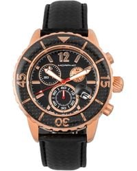 Morphic - M51 Series Chronograph Leather-Band Watch W/Date - Lyst