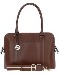 Ashwood Leather - 'Cuore Di Cuoio' 3 Section Large Handbag - Lyst