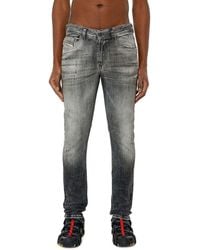 DIESEL - 1979 Sleenker Low-rise Skinny-fit Jeans In Zwart Grijs - Lyst