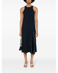 Erika Cavallini Semi Couture - Cady-Texture Midi Dress - Lyst