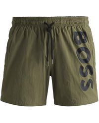BOSS - Octopus Swim Shorts, Comfortable Elasticated Waist - Lyst