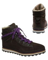 PUMA - City Snow Boots Ortholite Ski Lace Up Shoes 354215 02 D37 Leather (Archived) - Lyst