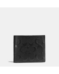 COACH - Compact Id Wallet - Lyst