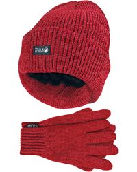 THMO - Ladies Thinsulate Hat And Gloves Set - Lyst