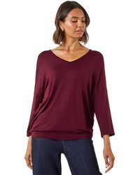 Roman - V-Neck Jersey Stretch T-Shirt - Lyst