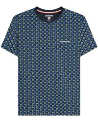 Lambretta - Ss25 Geometric T-Shirt /Basil) Cotton - Lyst