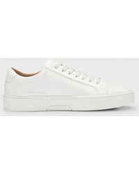 BOSS - Gary Tenn Leather Low-Top Trainers With Branded Lace Loop Nos - Lyst