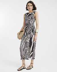 river island blue zebra dress Baby Blue Plus Size Midi Wrap Dress