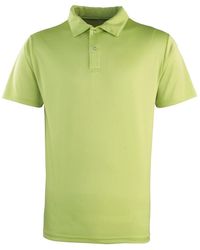 PREMIER - Volwassen Coolchecker Piqué Poloshirt (Kalk) - Lyst