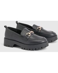 Boohoo - Chunky T Bar Loafers - Lyst