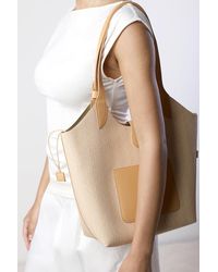 Where's That From - Wheres Akira Raffia Shoulder Bag With Contrast Front Pocket - Lyst