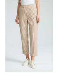 GUSTO - Striped Trousers - Lyst