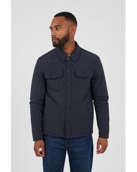 Brave Soul - Borg Lined Zip-Up Shacket - Lyst