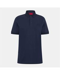 HUGO - Short Sleeve Breathable Stretch Polo Shirt - Lyst