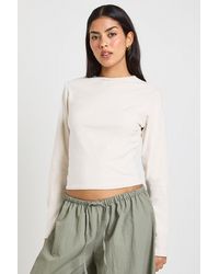 Boohoo - Ultra Soft Long Sleeve Fitted Top - Lyst