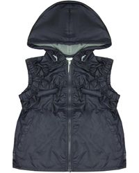 Nike - Zip Up Hooded Gilet S Navy Sleeveless Sports Vest 261131 502 - Lyst