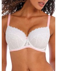 Freya - Offbeat Underwired Padded Half Cup Bra - Lyst