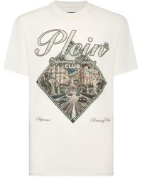 Philipp Plein - T-shirt Round Neck Ss Rombo Monaco - Lyst