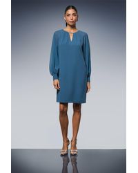 Wallis - Occasion Embellished Chiffon Shift Dress - Lyst