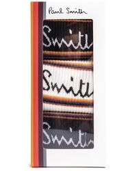 Paul Smith - Stripe 3 Pack Multi Socks - Lyst