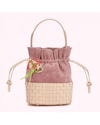 Lulu Guinness - Blossom Flower Canvas Eloise Basket Bag - Lyst