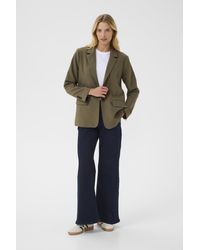 Part Two - Blazer Narapw Regular Fit Khaki - Lyst