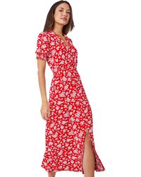 Roman - Ditsy Floral Print Fit & Flare Dress - Lyst